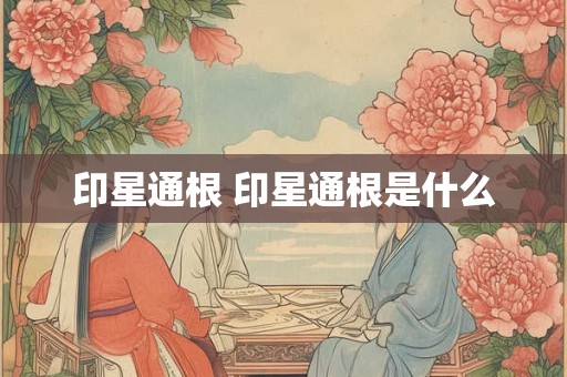 印星通根 印星通根是什么