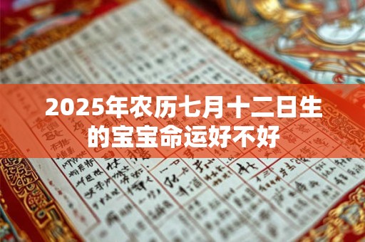 2025年农历七月十二日生的宝宝命运好不好
