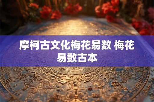 摩柯古文化梅花易数 梅花易数古本 摩柯古文化梅花易数 梅花易数古本