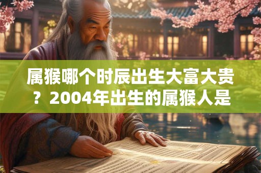 属猴哪个时辰出生大富大贵？2004年出生的属猴人是什么命？