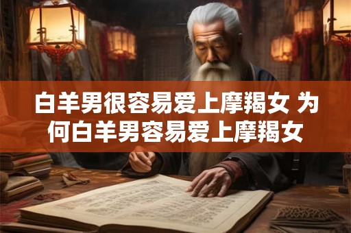白羊男很容易爱上摩羯女 为何白羊男容易爱上摩羯女