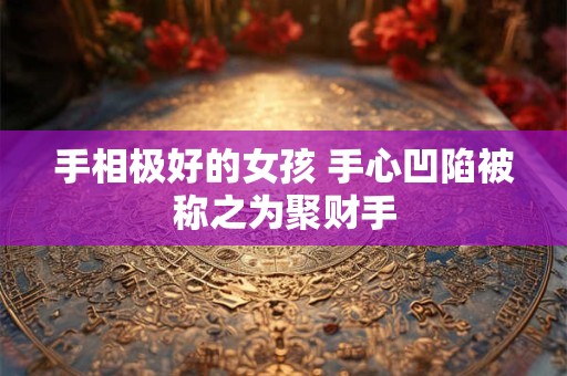 手相极好的女孩 手心凹陷被称之为聚财手