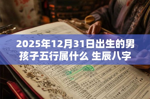 2025年12月31日出生的男孩子五行属什么 生辰八字取名