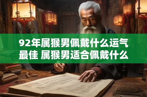 92年属猴男佩戴什么运气最佳 属猴男适合佩戴什么