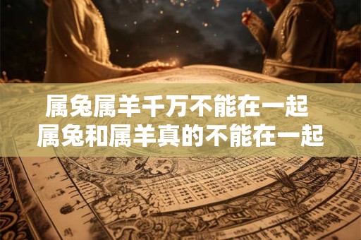 属兔属羊千万不能在一起 属兔和属羊真的不能在一起吗