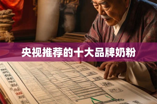 央视推荐的十大品牌奶粉