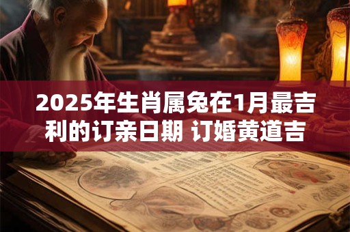 2025年生肖属兔在1月最吉利的订亲日期 订婚黄道吉日