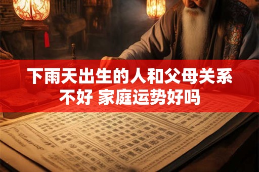 下雨天出生的人和父母关系不好 家庭运势好吗