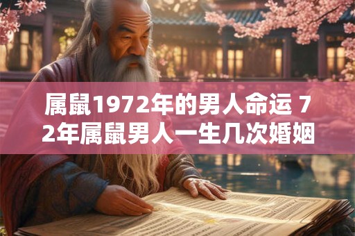 属鼠1972年的男人命运 72年属鼠男人一生几次婚姻 属鼠1972年的男人命运 72年属鼠男人一生几次婚姻