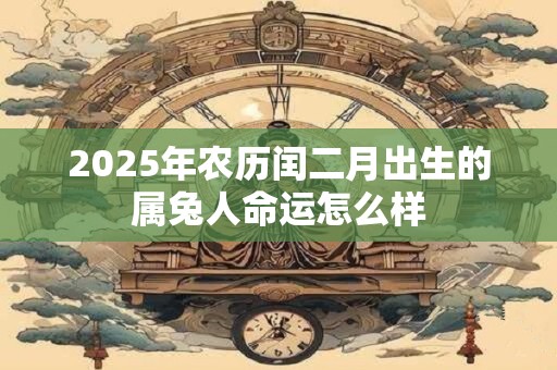 2025年农历闰二月出生的属兔人命运怎么样