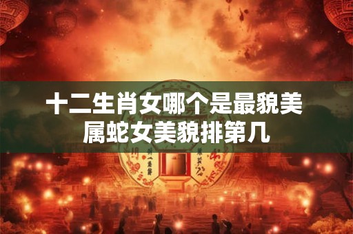 十二生肖女哪个是最貌美 属蛇女美貌排第几