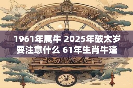 1961年属牛 2025年破太岁要注意什么 61年生肖牛逢龙年运气如何