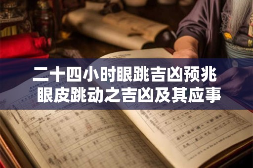 二十四小时眼跳吉凶预兆  眼皮跳动之吉凶及其应事