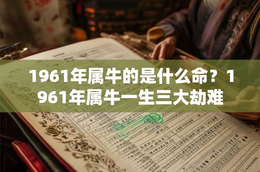 1961年属牛的是什么命？1961年属牛一生三大劫难