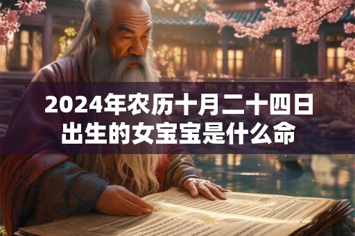 2024年农历十月二十四日出生的女宝宝是什么命