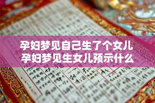 孕妇梦见自己生了个女儿 孕妇梦见生女儿预示什么