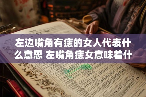 左边嘴角有痣的女人代表什么意思 左嘴角痣女意味着什么