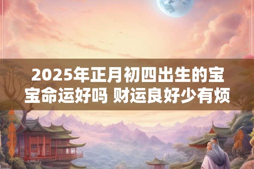 2025年正月初四出生的宝宝命运好吗 财运良好少有烦恼