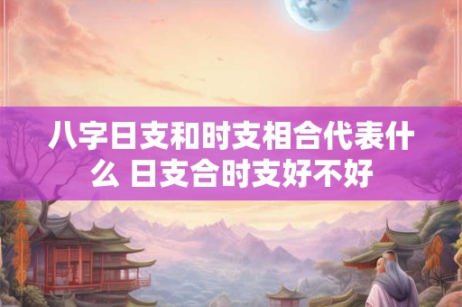 八字日支和时支相合代表什么 日支合时支好不好
