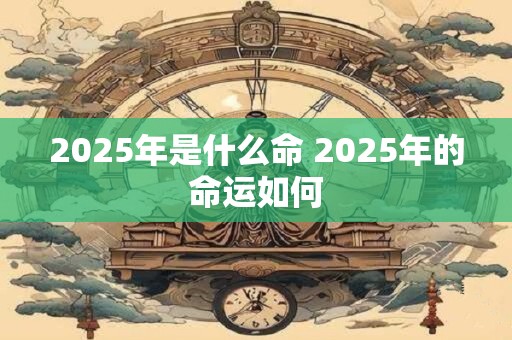 2025年是什么命 2025年的命运如何