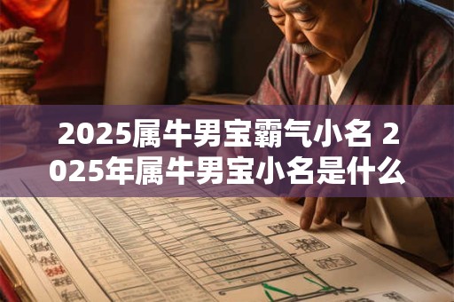 2025属牛男宝霸气小名 2025年属牛男宝小名是什么