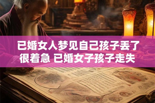 已婚女人梦见自己孩子丢了很着急 已婚女子孩子走失心急如焚