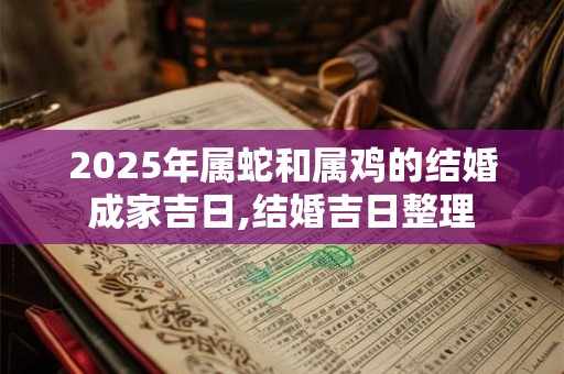 2025年属蛇和属鸡的结婚成家吉日,结婚吉日整理 2025年属蛇和属鸡的结婚成家吉日,结婚吉日整理