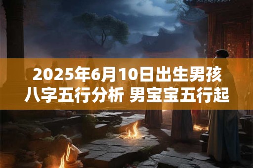 2025年6月10日出生男孩八字五行分析 男宝宝五行起名大全