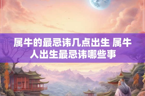 属牛的最忌讳几点出生 属牛人出生最忌讳哪些事 属牛的最忌讳几点出生 属牛人出生最忌讳哪些事
