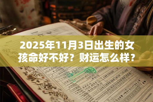 2025年11月3日出生的女孩命好不好？财运怎么样？