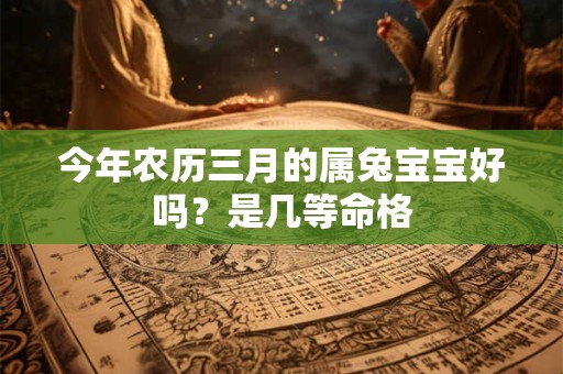 今年农历三月的属兔宝宝好吗？是几等命格
