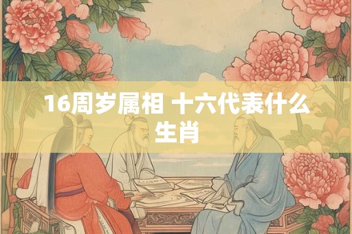 16周岁属相 十六代表什么生肖
