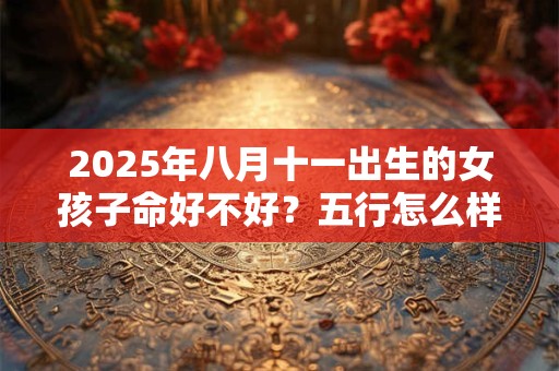 2025年八月十一出生的女孩子命好不好？五行怎么样