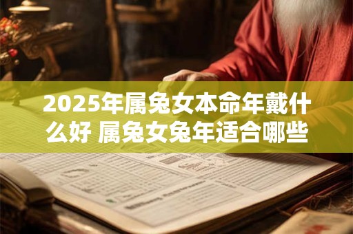 2026年属兔女本命年戴什么好 属兔女兔年适合哪些饰品