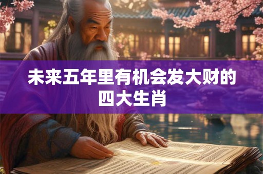 未来五年里有机会发大财的四大生肖