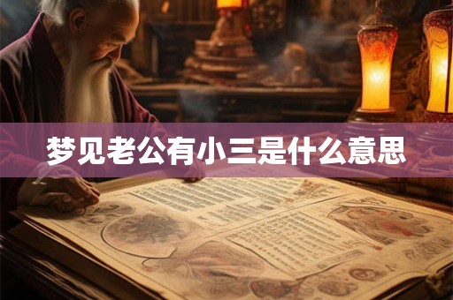 梦见老公有小三是什么意思