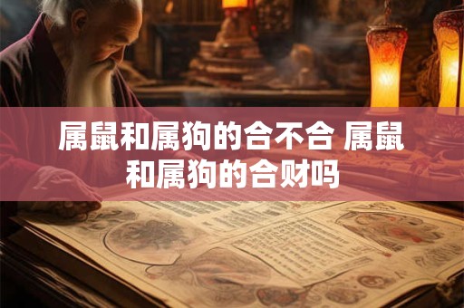 属鼠和属狗的合不合 属鼠和属狗的合财吗