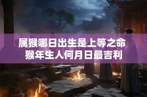 属猴哪日出生是上等之命 猴年生人何月日最吉利