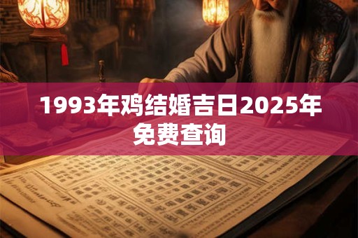 1993年鸡结婚吉日2025年免费查询