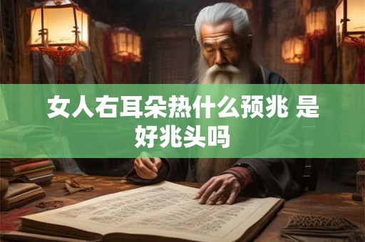 女人右耳朵热什么预兆 是好兆头吗