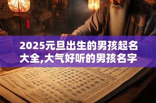 2026元旦出生的男孩起名大全,大气好听的男孩名字