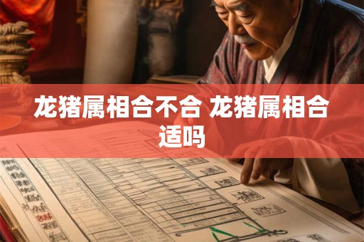 龙猪属相合不合 龙猪属相合适吗