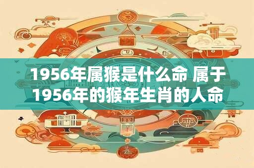 1956年属猴是什么命 属于1956年的猴年生肖的人命运如何