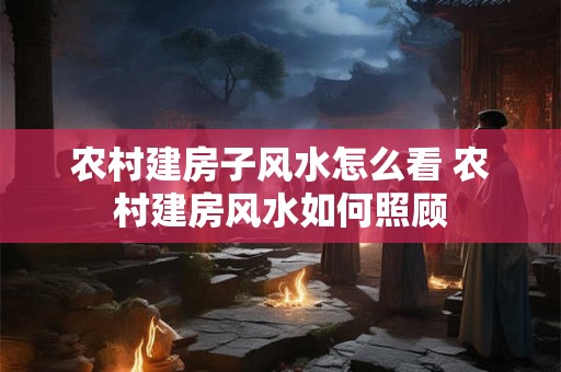 农村建房子风水怎么看 农村建房风水如何照顾