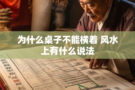 为什么桌子不能横着 风水上有什么说法