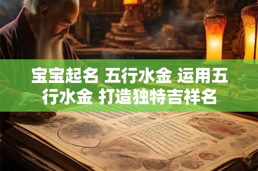 宝宝起名 五行水金 运用五行水金 打造独特吉祥名
