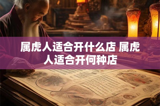 属虎人适合开什么店 属虎人适合开何种店