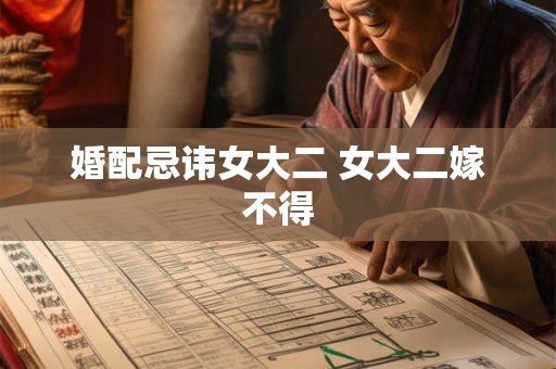 婚配忌讳女大二 女大二嫁不得
