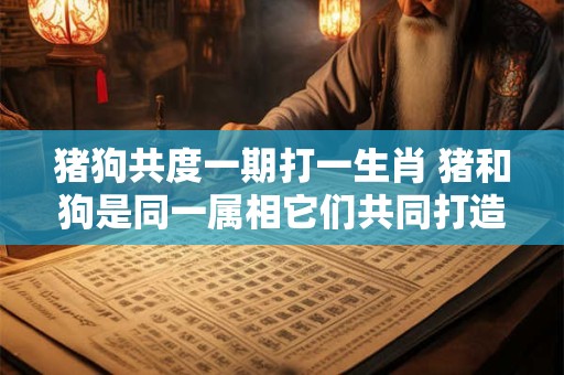 猪狗共度一期打一生肖 猪和狗是同一属相它们共同打造了什么精彩故事