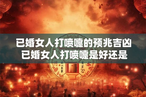 已婚女人打喷嚏的预兆吉凶 已婚女人打喷嚏是好还是坏